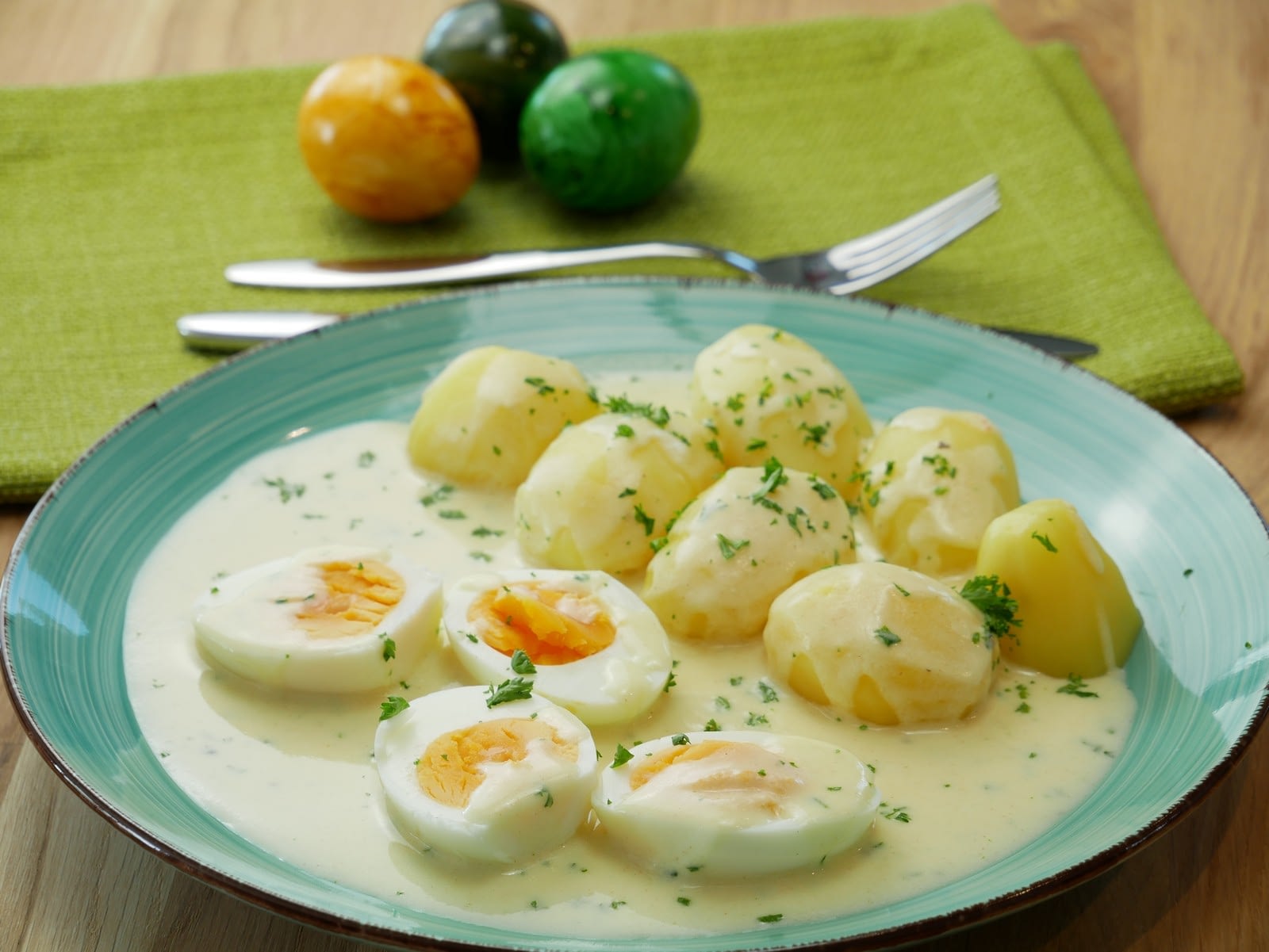Eier in Senfsoße mit Salzkartoffeln » kochschwabe.de