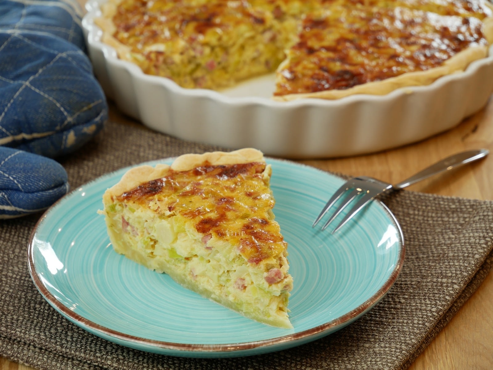 Lauch Schinken Quiche - kinds of food from various countries
